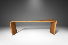 Load image into Gallery viewer, Organic Modern Studio Craft Bentwood Asymmetrical Abstract Three Seater Bench in Ambrosia Maple, USA, c. 1980's-ABT Modern