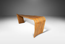 Load image into Gallery viewer, Organic Modern Studio Craft Bentwood Asymmetrical Abstract Three Seater Bench in Ambrosia Maple, USA, c. 1980's-ABT Modern