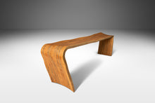 Load image into Gallery viewer, Organic Modern Studio Craft Bentwood Asymmetrical Abstract Three Seater Bench in Ambrosia Maple, USA, c. 1980's-ABT Modern