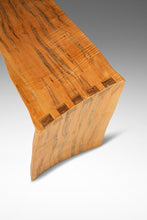 Load image into Gallery viewer, Organic Modern Studio Craft Bentwood Asymmetrical Abstract Three Seater Bench in Ambrosia Maple, USA, c. 1980's-ABT Modern