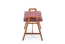 Load image into Gallery viewer, Original Baldwin Acrosonic Piano Bench in Walnut Newly Upholstered in Knoll Fabric-ABT Modern