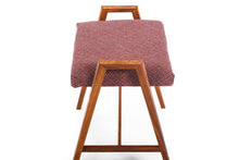 Load image into Gallery viewer, Original Baldwin Acrosonic Piano Bench in Walnut Newly Upholstered in Knoll Fabric-ABT Modern