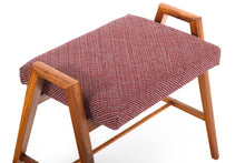 Load image into Gallery viewer, Original Baldwin Acrosonic Piano Bench in Walnut Newly Upholstered in Knoll Fabric-ABT Modern