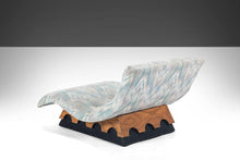 Load image into Gallery viewer, Original Sky Blue Jack Lenor Larsen Flame Stitch Pattern Wave Lounge Chair by Adrian Pearsall for the Strictly Spanish Line, USA-ABT Modern