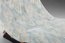 Load image into Gallery viewer, Original Sky Blue Jack Lenor Larsen Flame Stitch Pattern Wave Lounge Chair by Adrian Pearsall for the Strictly Spanish Line, USA-ABT Modern