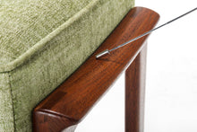 Load image into Gallery viewer, Ottoman by Ib Kofod for Larsen Kandidaten in Green Fabric-ABT Modern