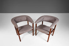 Load image into Gallery viewer, Pair of Barrel Arm Chairs by Arthur Umanoff for Madison in Original Gray Knit Fabric, c. 1960s-ABT Modern