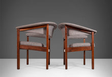 Load image into Gallery viewer, Pair of Barrel Arm Chairs by Arthur Umanoff for Madison in Original Gray Knit Fabric, c. 1960s-ABT Modern