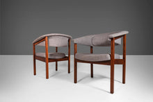 Load image into Gallery viewer, Pair of Barrel Arm Chairs by Arthur Umanoff for Madison in Original Gray Knit Fabric, c. 1960s-ABT Modern