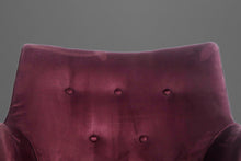 Load image into Gallery viewer, Pair of Mid Century Lounge Chairs in Original Purple Fabric After Paul McCobb, USA, c. 1960's-ABT Modern