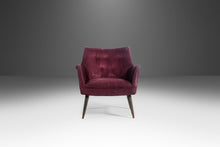 Load image into Gallery viewer, Pair of Mid Century Lounge Chairs in Original Purple Fabric After Paul McCobb, USA, c. 1960's-ABT Modern