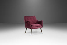Load image into Gallery viewer, Pair of Mid Century Lounge Chairs in Original Purple Fabric After Paul McCobb, USA, c. 1960's-ABT Modern
