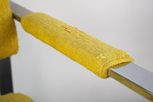 Load image into Gallery viewer, Pair of Tagged Milo Baughman for Thayer Coggin Chrome Lounge Chairs in Tufted Canary, USA, c. 1970's-ABT Modern