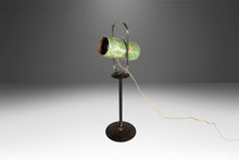 Load image into Gallery viewer, Patinaed Westinghouse Select-O-Ray Stage Light / Pedestal Lamp / Floor Lamp in Original Aged Mint Green Paint, USA, c. 1940s-ABT Modern