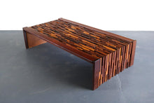Load image into Gallery viewer, Percival Lafer Rosewood, Walnut, and Teak Coffee Table w/ a Glass Top, Brazil-ABT Modern