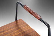 Load image into Gallery viewer, Petite Architectural Magazine Rack on Casters, West Germany, c. 1960's-ABT Modern