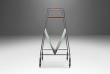 Load image into Gallery viewer, Petite Architectural Magazine Rack on Casters, West Germany, c. 1960's-ABT Modern