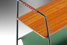 Load image into Gallery viewer, Petite Architectural Magazine Rack on Casters, West Germany, c. 1960's-ABT Modern