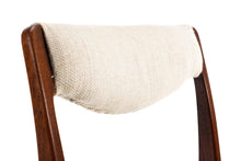 Load image into Gallery viewer, Petite Rosewood Desk Chair / Side Chair in Original Cream Knit Fabric After Nils Jonsson, Sweden-ABT Modern