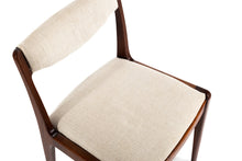 Load image into Gallery viewer, Petite Rosewood Desk Chair / Side Chair in Original Cream Knit Fabric After Nils Jonsson, Sweden-ABT Modern