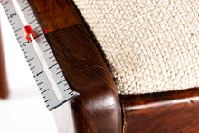 Load image into Gallery viewer, Petite Rosewood Desk Chair / Side Chair in Original Cream Knit Fabric After Nils Jonsson, Sweden-ABT Modern