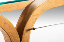 Load image into Gallery viewer, Plycraft Bentwood and Glass Etagere / Display, 1970s-ABT Modern