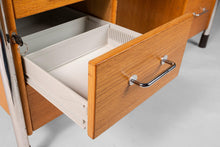 Load image into Gallery viewer, Post Modern 'Signatur' Executive Desk by Tord Bjorklund in Honey Oak w/ Chrome Detailing, Sweden, c. 1980-ABT Modern