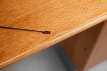 Load image into Gallery viewer, Post Modern 'Signatur' Executive Desk by Tord Bjorklund in Honey Oak w/ Chrome Detailing, Sweden, c. 1980-ABT Modern