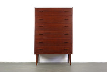 Load image into Gallery viewer, Private Listing - Six Drawer Teak Tall Dresser / Chest Made in Denmark by Munch Slagelse-ABT Modern