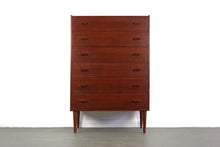 Load image into Gallery viewer, Private Listing - Six Drawer Teak Tall Dresser / Chest Made in Denmark by Munch Slagelse-ABT Modern
