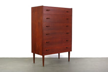 Load image into Gallery viewer, Private Listing - Six Drawer Teak Tall Dresser / Chest Made in Denmark by Munch Slagelse-ABT Modern