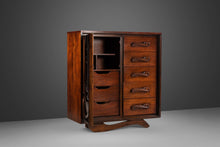 Load image into Gallery viewer, Pulaski Oceanic Tall Wardrobe / Gentlemen's Dresser, USA, c. 1960's-ABT Modern