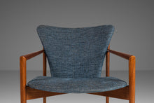 Load image into Gallery viewer, Rare Angular Lounge Chair / Armchair with Sculpted Back in Walnut After Nanna Ditzel, c. 1950s-ABT Modern