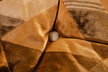 Load image into Gallery viewer, Rare Angular Oak Lounge Chair and Ottoman Set Found in Original Fabric, c. 1970s-ABT Modern