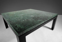 Load image into Gallery viewer, Rare Edward Wormley for Dunbar Green Marble Cocktail Table / Coffee Table Set on an Ebony Black Base, c. 1950-ABT Modern