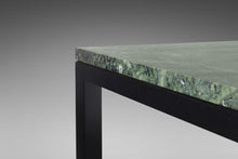 Load image into Gallery viewer, Rare Edward Wormley for Dunbar Green Marble Cocktail Table / Coffee Table Set on an Ebony Black Base, c. 1950-ABT Modern