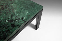 Load image into Gallery viewer, Rare Edward Wormley for Dunbar Green Marble Cocktail Table / Coffee Table Set on an Ebony Black Base, c. 1950-ABT Modern