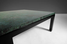Load image into Gallery viewer, Rare Edward Wormley for Dunbar Green Marble Cocktail Table / Coffee Table Set on an Ebony Black Base, c. 1950-ABT Modern