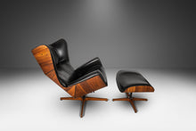 Load image into Gallery viewer, Rare George Mulhauser for Plycraft Mr. Chair Wingback Lounge Chair and Ottoman, USA, c. 1960s-ABT Modern