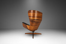 Load image into Gallery viewer, Rare George Mulhauser for Plycraft Mr. Chair Wingback Lounge Chair and Ottoman, USA, c. 1960s-ABT Modern