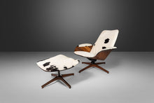 Load image into Gallery viewer, Rare Lounge Chair and Ottoman by George Mulhauser for Plycraft in Cowhide, USA, c. 1960's-ABT Modern