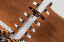 Load image into Gallery viewer, Rare Mid-Century Modern Loveseat in Solid Fruitwood & Leather by Angel Pazmino, Ecuador, c. 1960's-ABT Modern