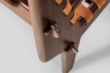 Load image into Gallery viewer, Rare Mid-Century Modern Loveseat in Solid Fruitwood & Leather by Angel Pazmino, Ecuador, c. 1960's-ABT Modern
