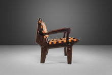 Load image into Gallery viewer, Rare Mid-Century Modern Loveseat in Solid Fruitwood & Leather by Angel Pazmino, Ecuador, c. 1960's-ABT Modern