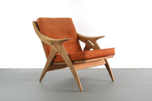 Load image into Gallery viewer, Rare Mid Century Modern Set of Two High back Chairs "Knot" Chairs by De Ster Gelderland in Solid Walnut-ABT Modern