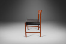 Load image into Gallery viewer, Rare Set of Six (6) 'Model 9' Dining Chairs by Arne Halvorsen for L. Jacobsen Møbelsnekkeri in Teak and Patinaed Leather, Norway, c. 1960's-ABT Modern