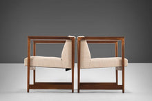 Load image into Gallery viewer, Rare Set of Two (2) Lounge Chairs by Lawrence Peabody for Richard Nemschoff in Walnut and Oatmeal Fabric, c. 1955-ABT Modern