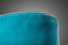 Load image into Gallery viewer, Rare Set of Two (2) Lounge Chairs by Patrician Furniture in Original Teal Vinyl w/ Walnut Legs, c. 1960s-ABT Modern