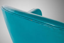 Load image into Gallery viewer, Rare Set of Two (2) Lounge Chairs by Patrician Furniture in Original Teal Vinyl w/ Walnut Legs, c. 1960s-ABT Modern