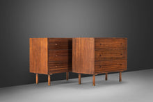 Load image into Gallery viewer, Rare Set of Two (2) Mid Century Modern Three-Drawer Dressers in Mahogany by Harvey Probber, USA, c. 1960's-ABT Modern